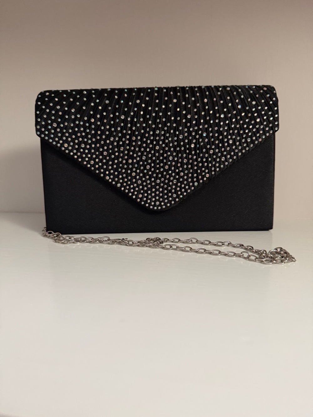 Satin Evening Clutch/Crossbody Bag